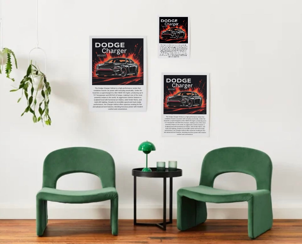 Dodge Charger Hellcat Poster