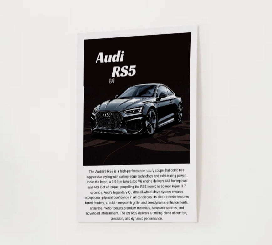 Audi B9 RS5 Poster