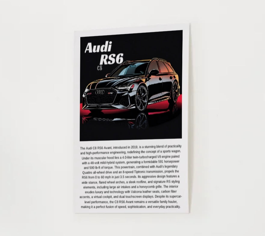 Audi C8 RS6 Poster