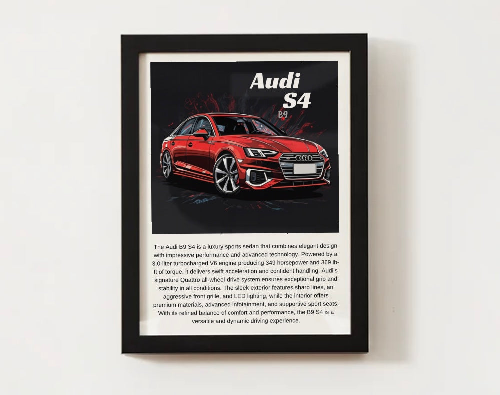 Audi B9 S4 Poster