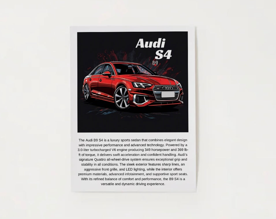 Audi B9 S4 Poster