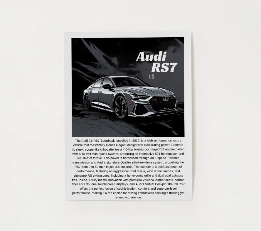 Audi C8 RS7 Poster