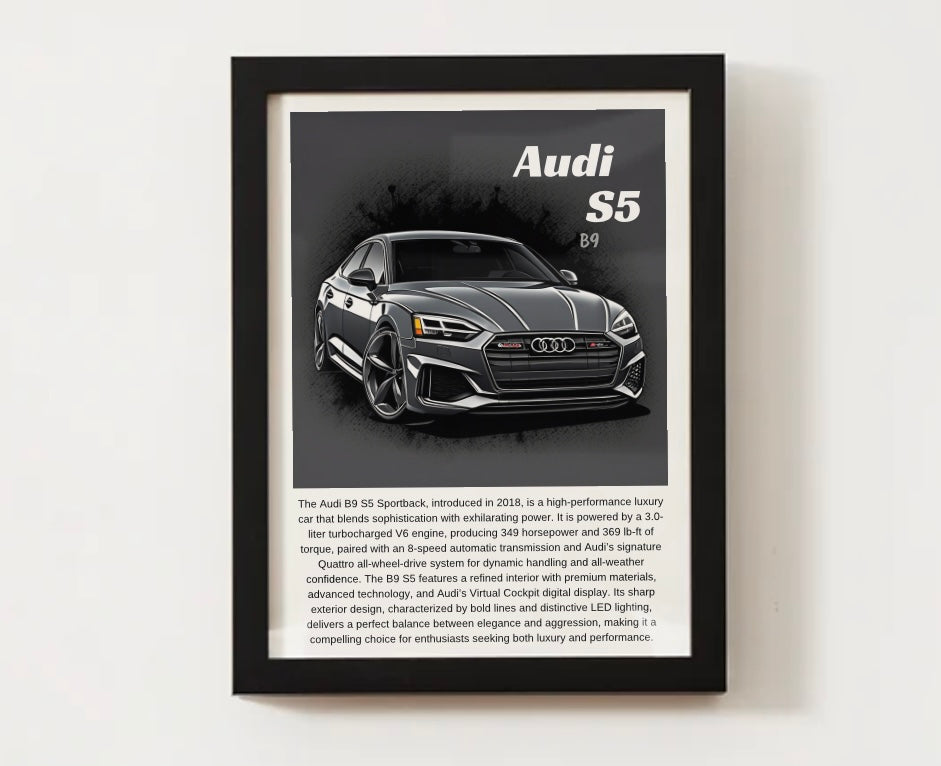 Audi B9 S5 Poster