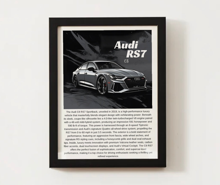 Audi C8 RS7 Poster