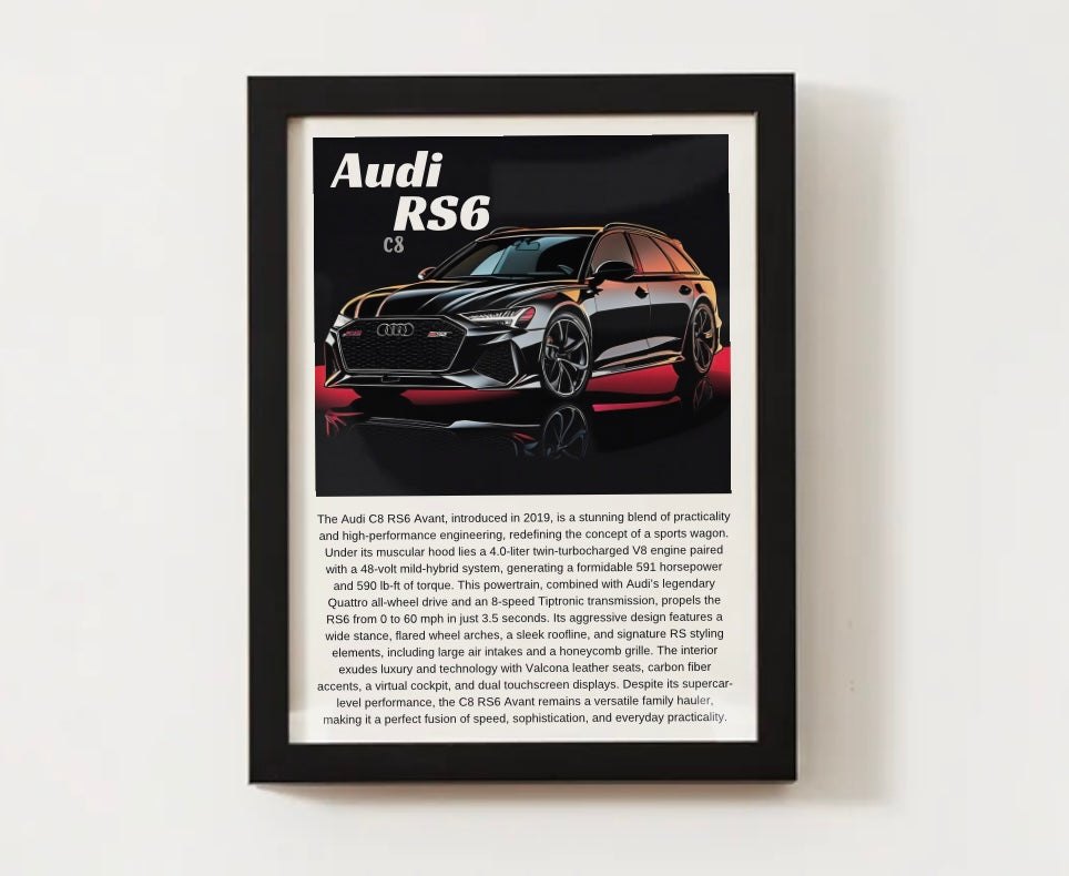 Audi C8 RS6 Poster