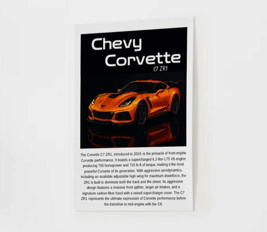 C7 Corvette ZR1 Poster