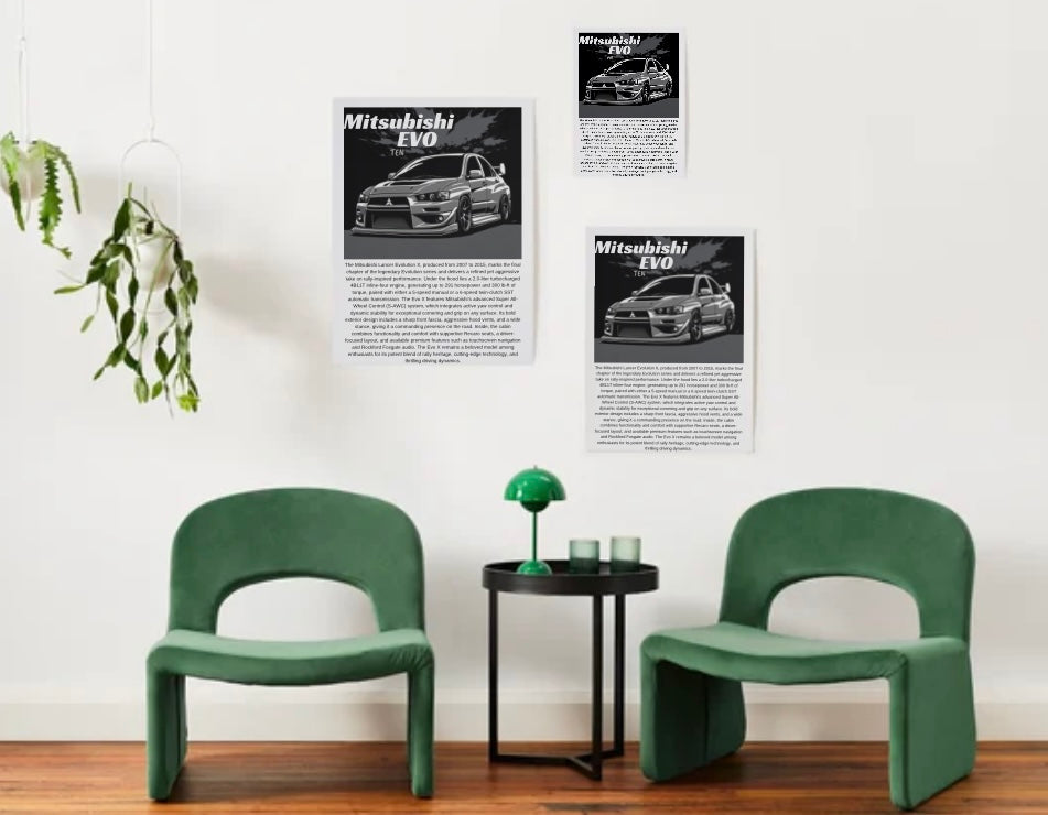 Mitsubishi EVO 10 Poster