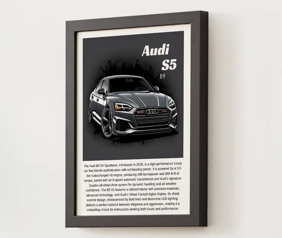 Audi B9 S5 Poster