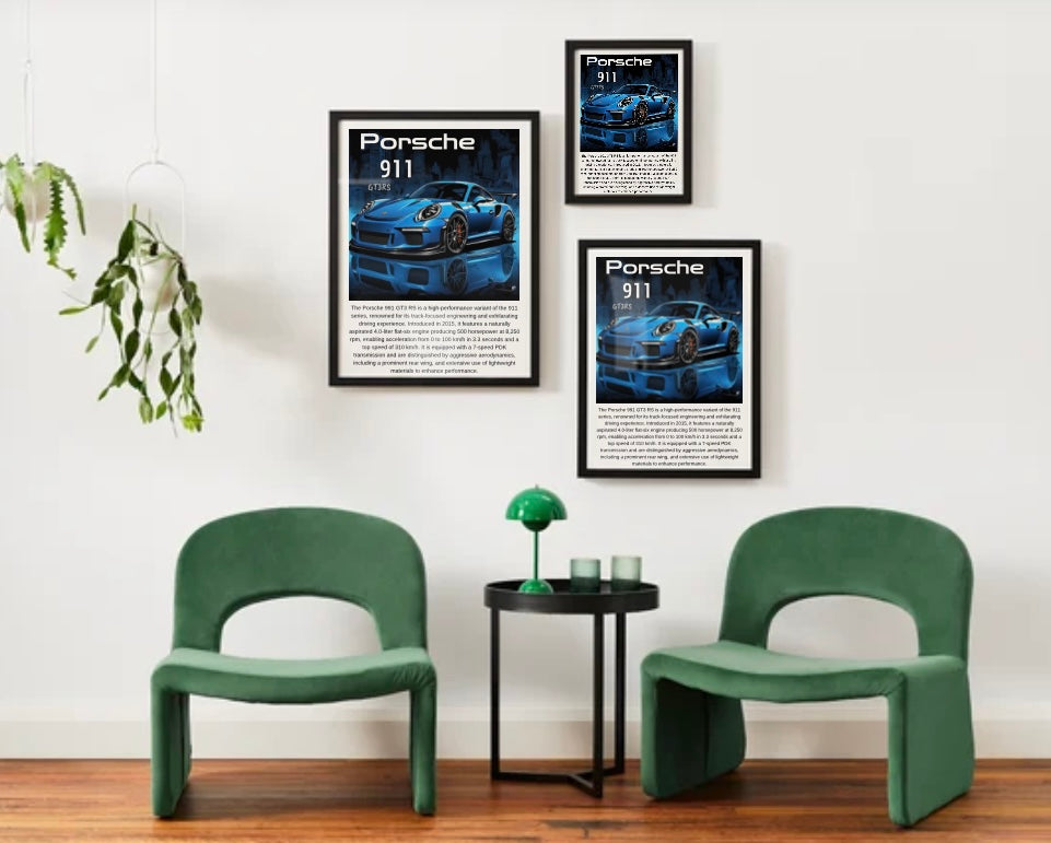 991 Porsche GT3 RS Poster