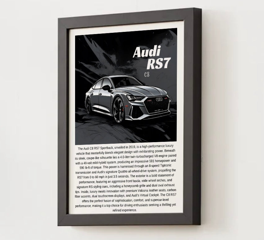 Audi C8 RS7 Poster