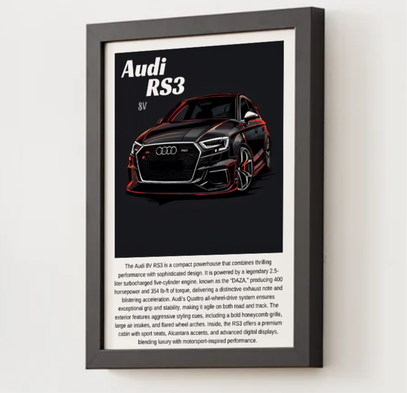 Audi RS3 Poster