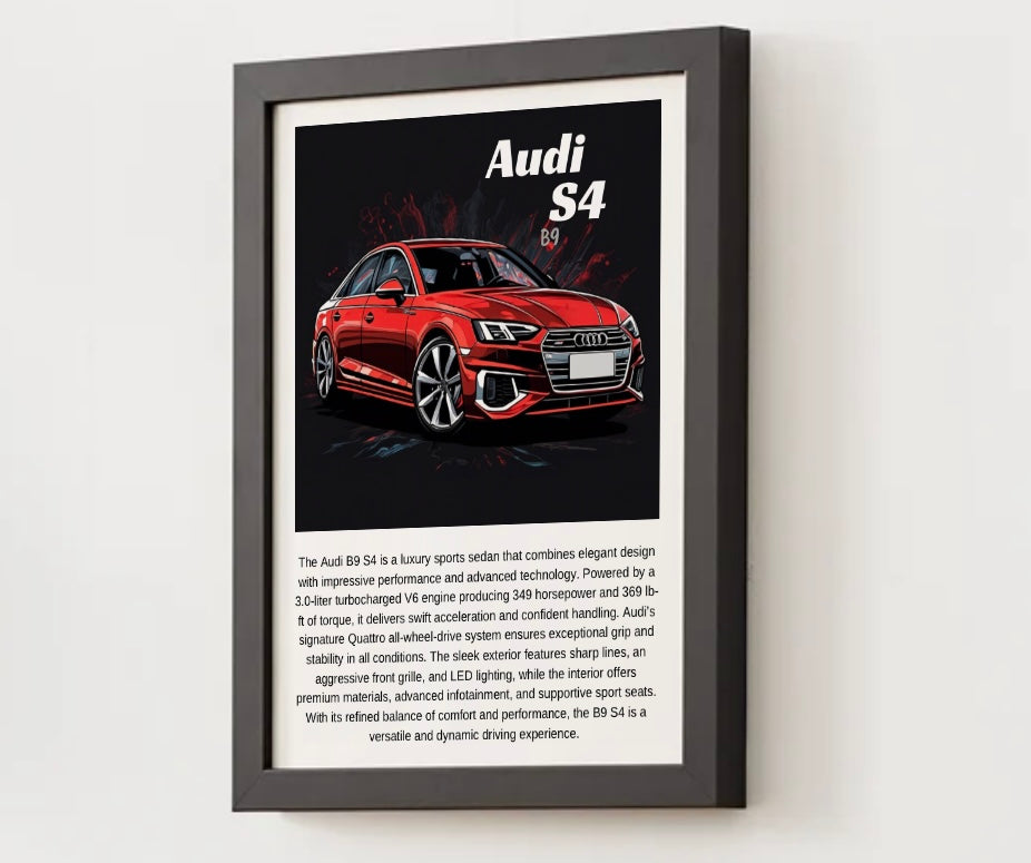 Audi B9 S4 Poster