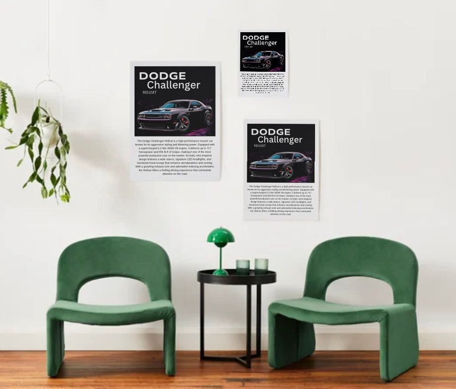 Dodge Challenger Hellcat Poster