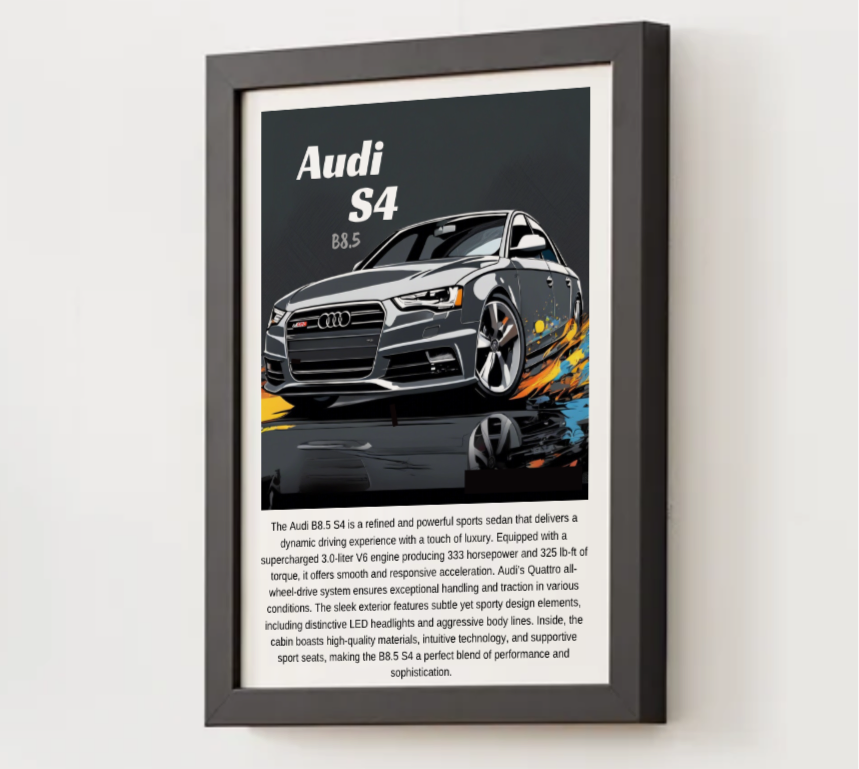 Audi B8.5 S4 Poster