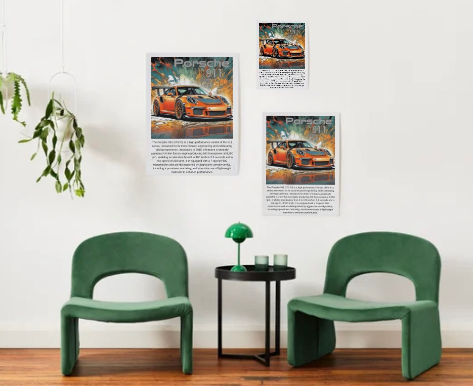 991 Porsche GT3 RS Poster