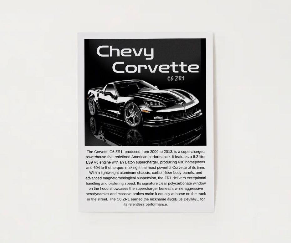 C6 Corvette ZR1 Poster