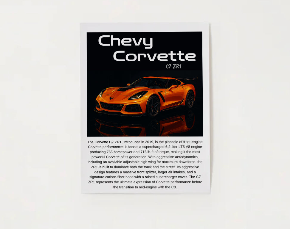 C7 Corvette ZR1 Poster