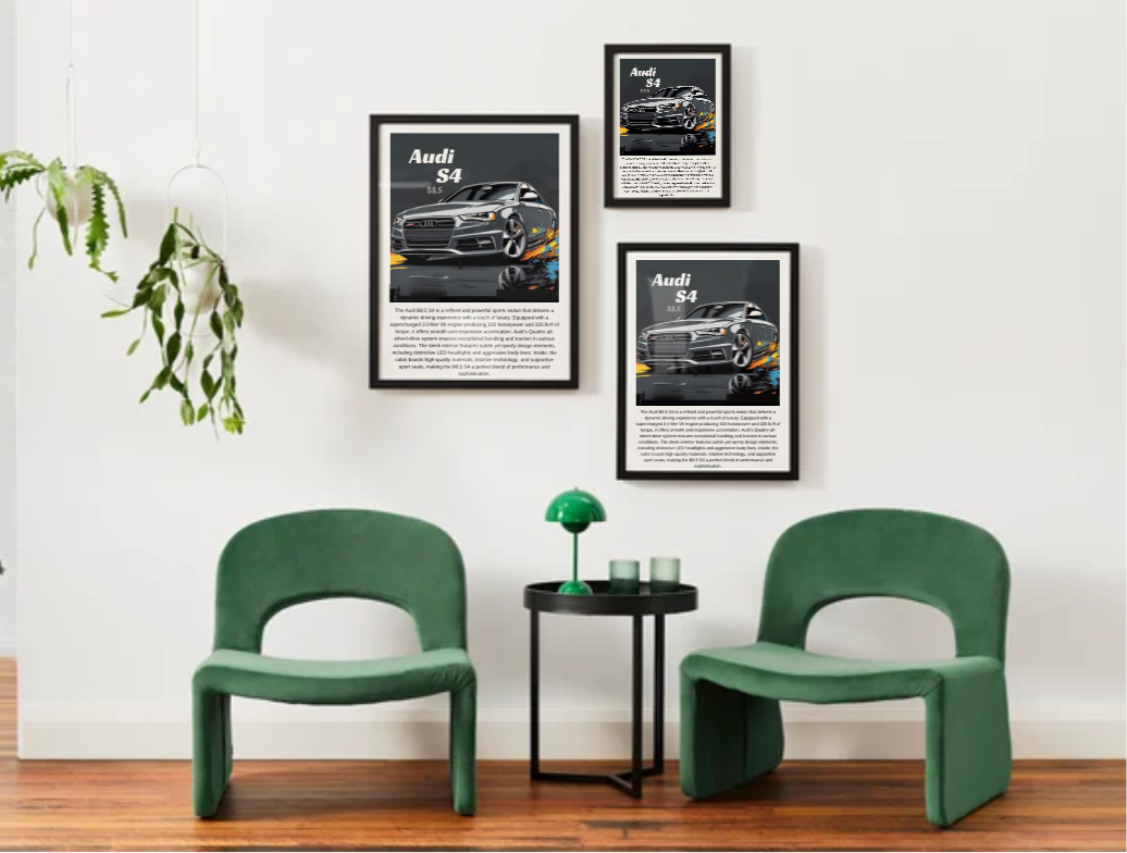 Audi B8.5 S4 Poster