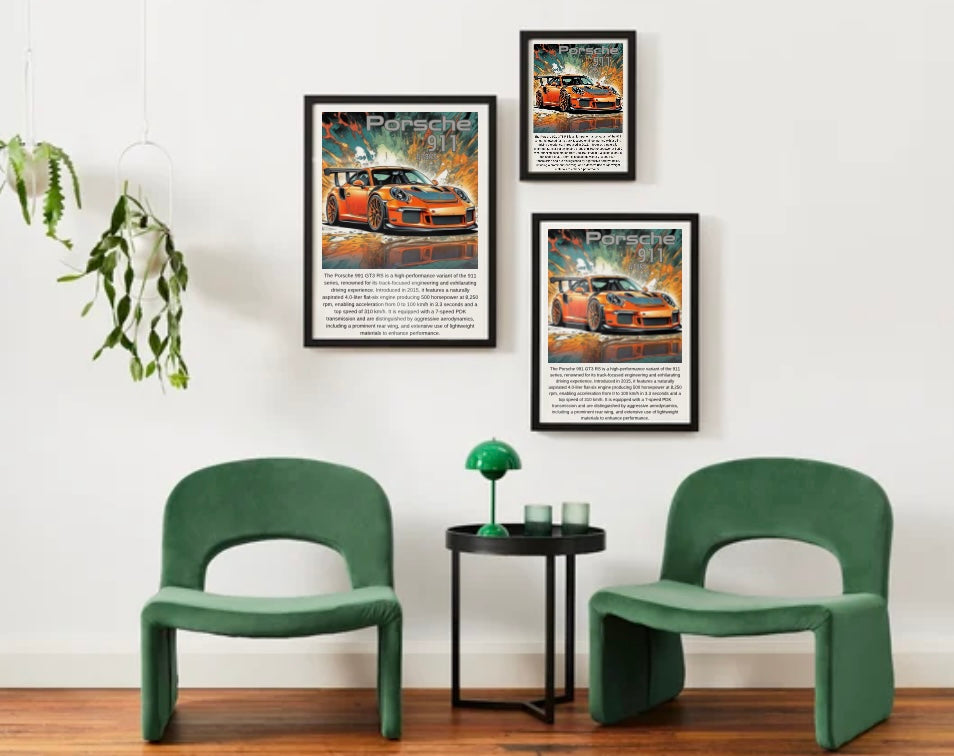 991 Porsche GT3 RS Poster