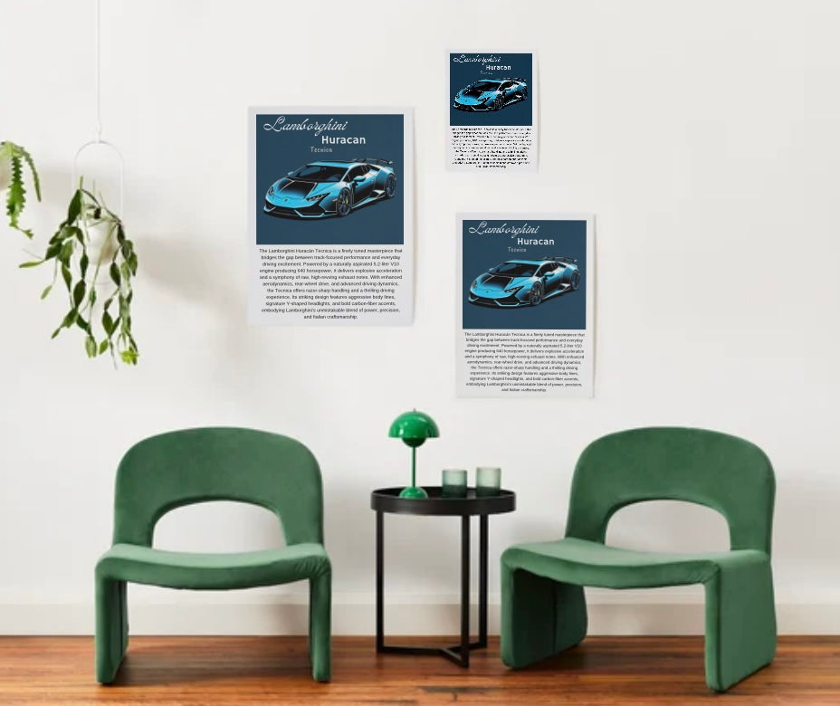 Lamborghini Huracan Tecnica Poster