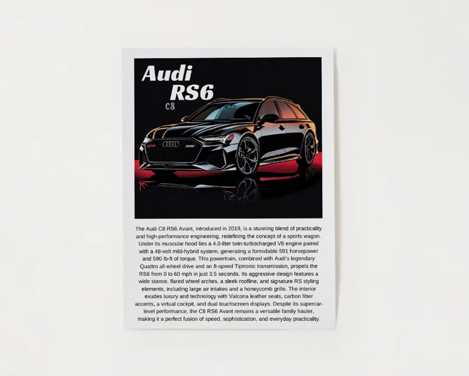 Audi C8 RS6 Poster