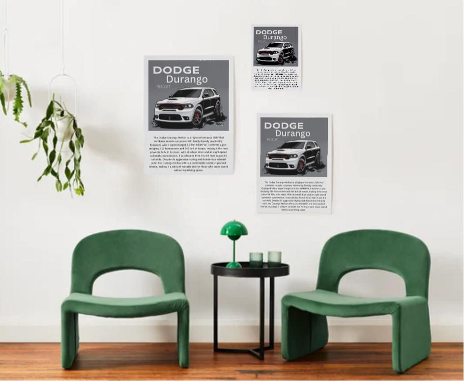 Dodge Durango Hellcat Poster