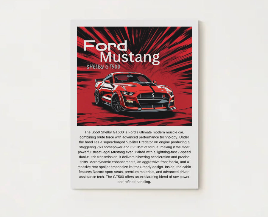 Shelby Mustang GT500 S550 Poster