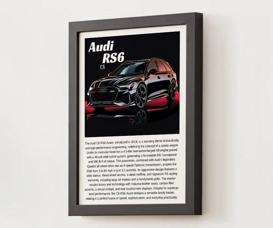 Audi C8 RS6 Poster