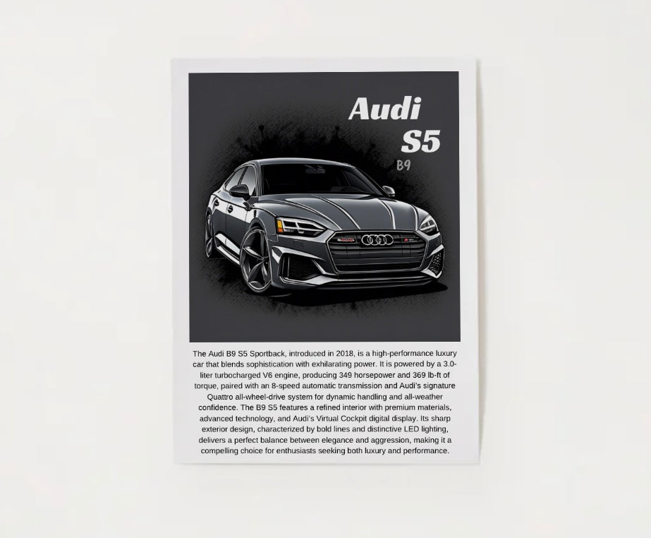 Audi B9 S5 Poster