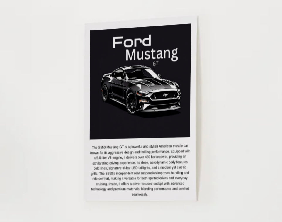 Ford Mustang GT S550 Poster