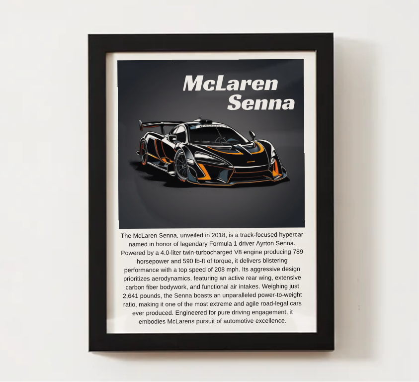 McLaren Senna Poster