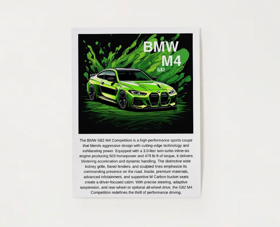 BMW G82 M4 Poster