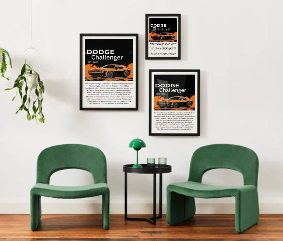 Dodge Challenger Scat Pack Poster