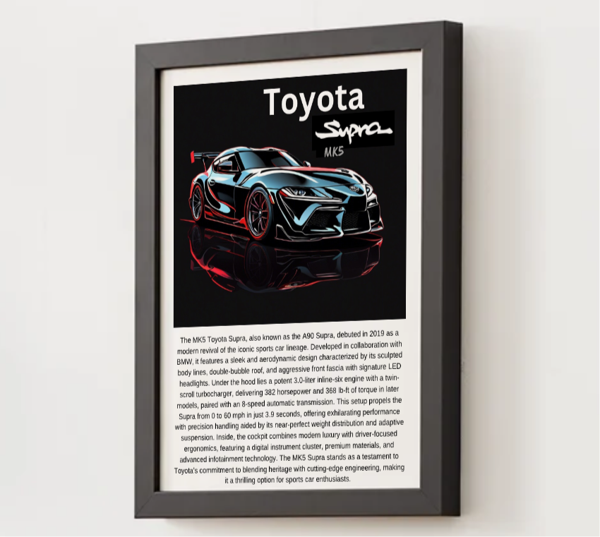 Toyota MK5 Supra Poster