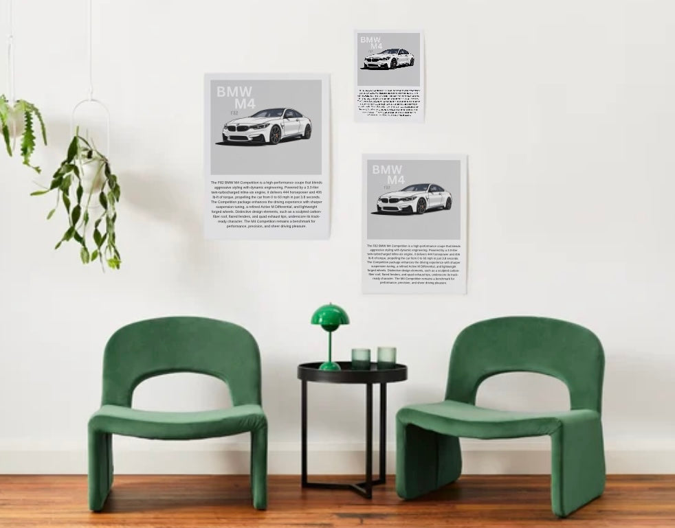 BMW F82 M4 Poster