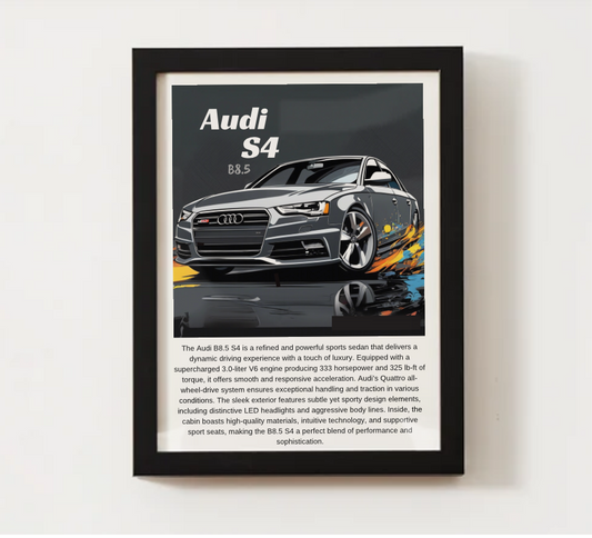 Audi B8.5 S4 Poster