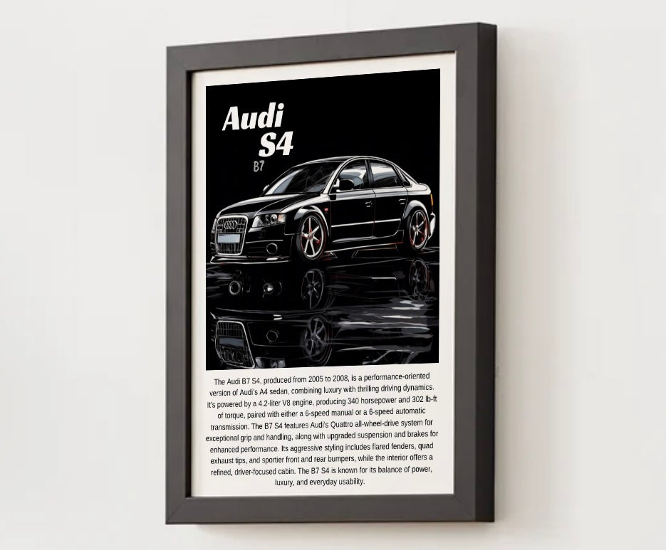 Audi B7 S4 Poster