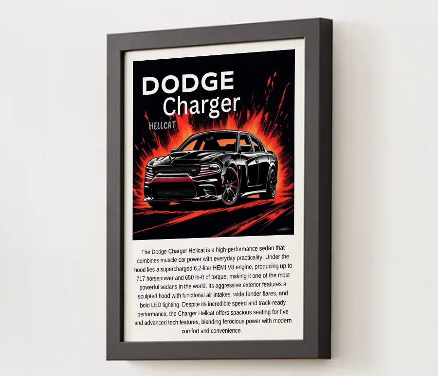 Dodge Charger Hellcat Poster