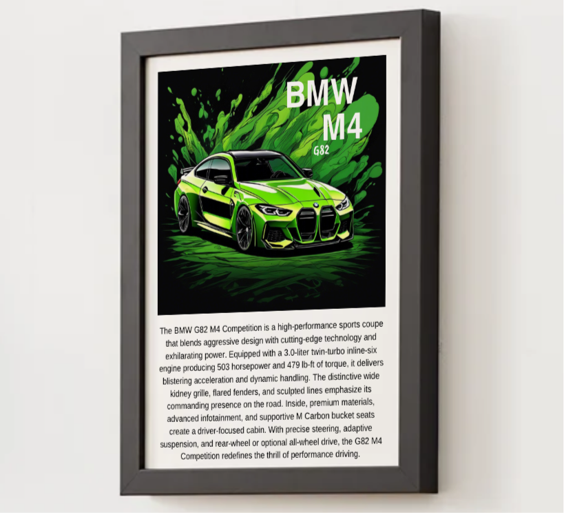 BMW G82 M4 Poster