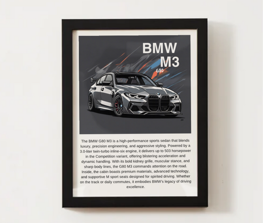 BMW G80 M3 Poster