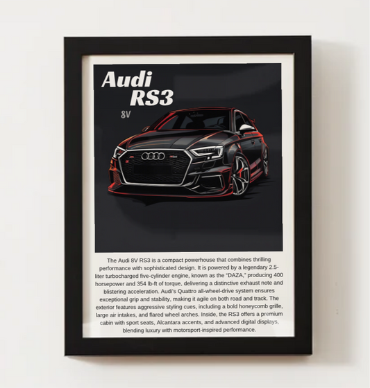 Audi RS3 Poster