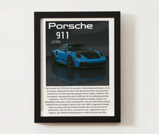 992 Porsche GT3 RS Poster