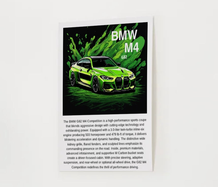 BMW G82 M4 Poster