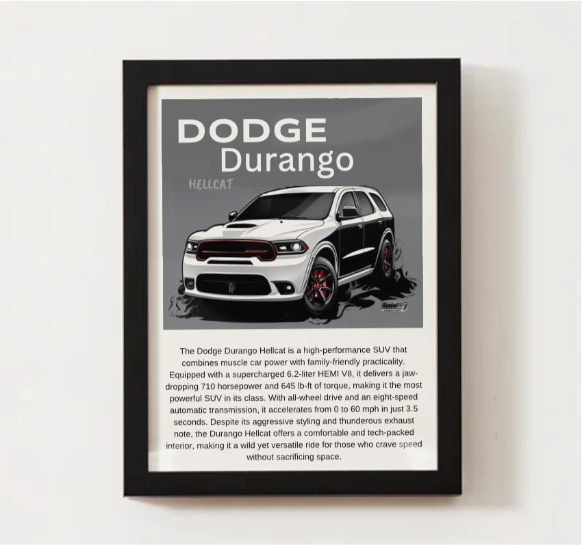 Dodge Durango Hellcat Poster