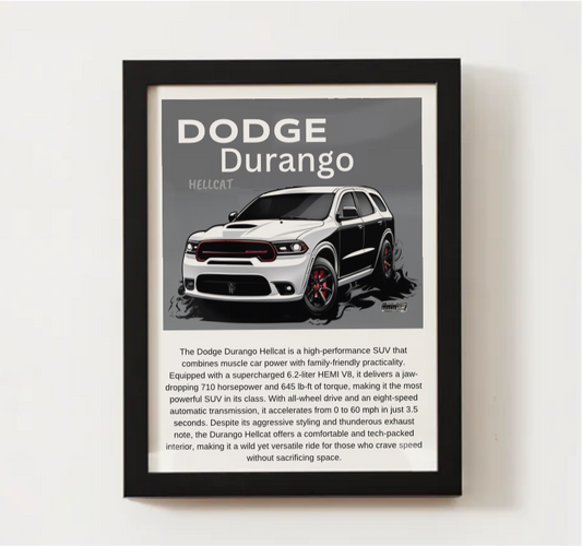 Dodge Durango Hellcat Poster