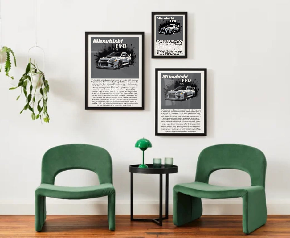 Mitsubishi EVO 9 Poster