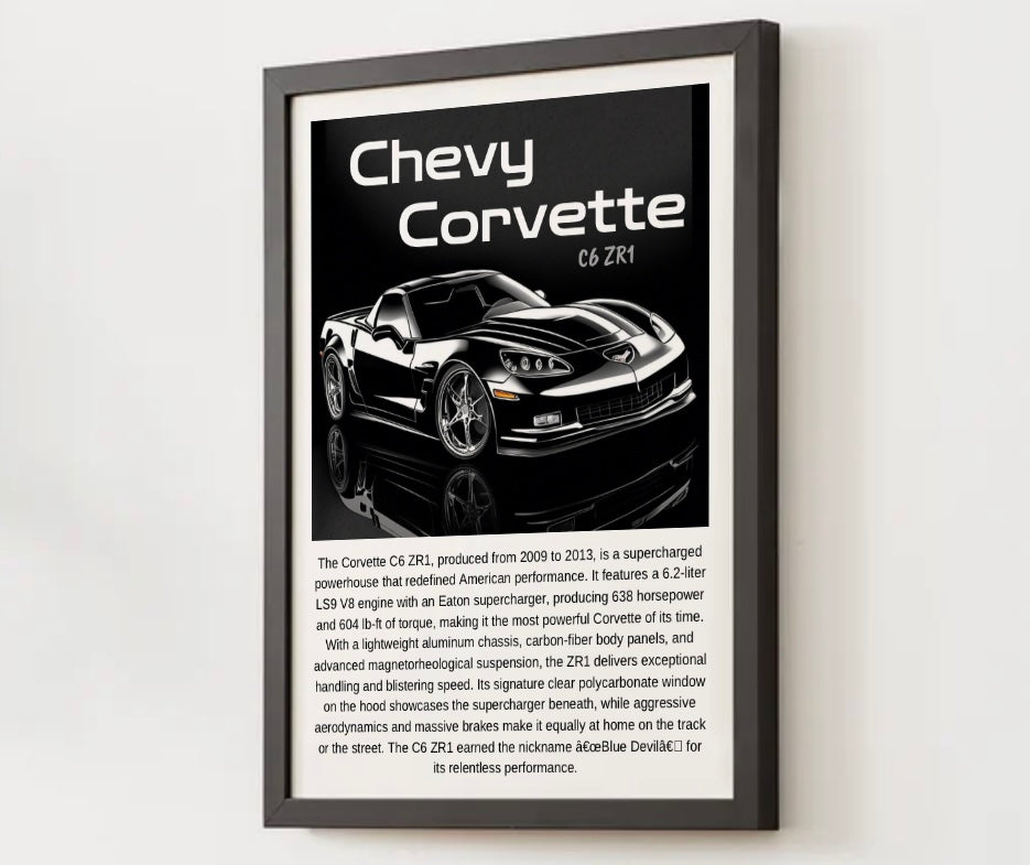 C6 Corvette ZR1 Poster