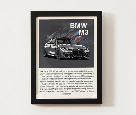 BMW G80 M3 Poster