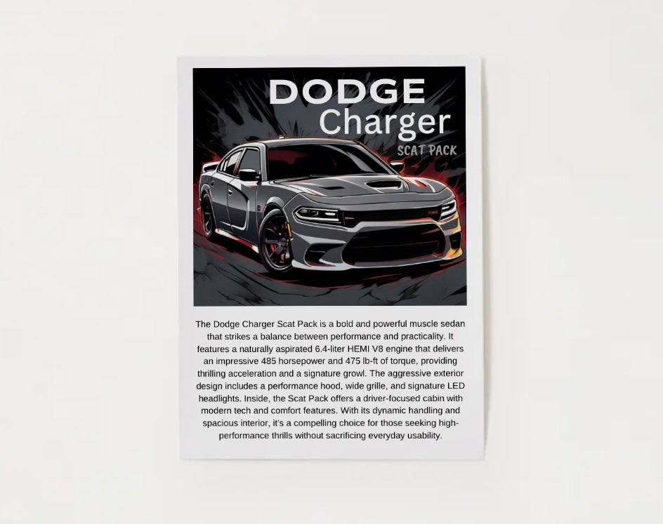 Dodge Charger Scat Pack Poster
