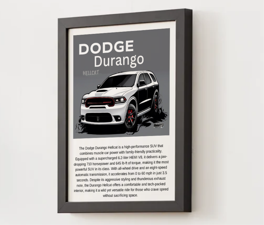 Dodge Durango Hellcat Poster